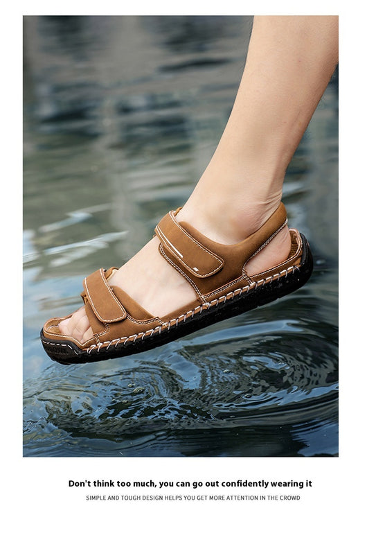 Sandalias de Cuero para Hombre Estilo Casual Moderno - Image 17