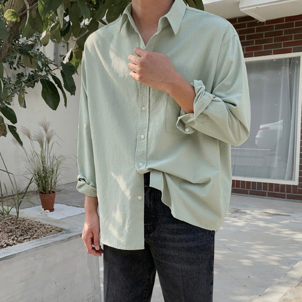 Camisa Japonesa Minimalista Estilo Coreano - Diseño Moderno y Elegante - Image 4