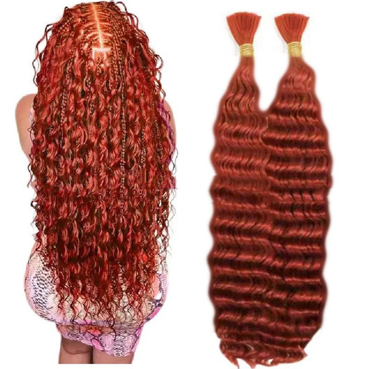 Extensiones Boho Trenzas Ondas Playa Cabello Sintético Giro Profundo - Image 3