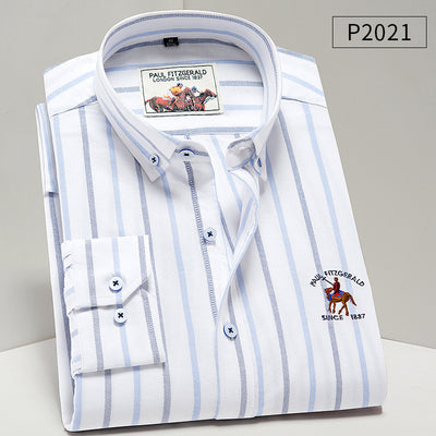 Camisa Oxford de Algodón Puro para Hombre - Estilo Ejecutivo Casual - Image 20