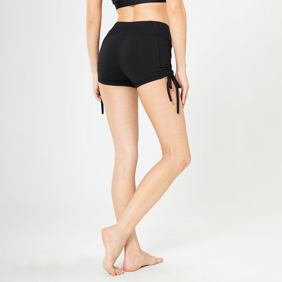 Shorts Deportivos Ajustados con Encaje para Yoga y Fitness
