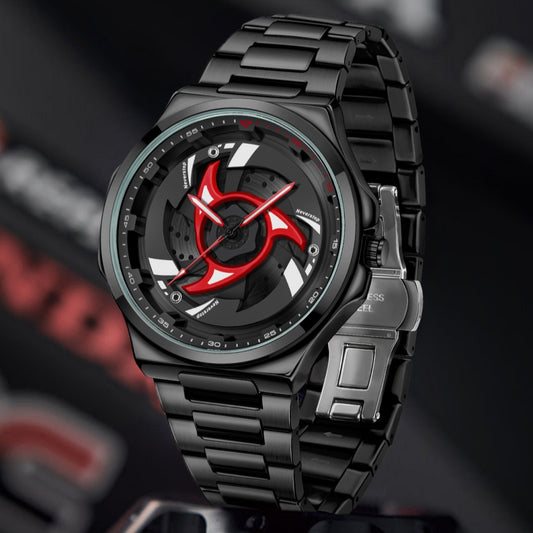 Reloj Deportivo de Acero Inoxidable con Bisel Giratorio y Esfera de Cuarzo