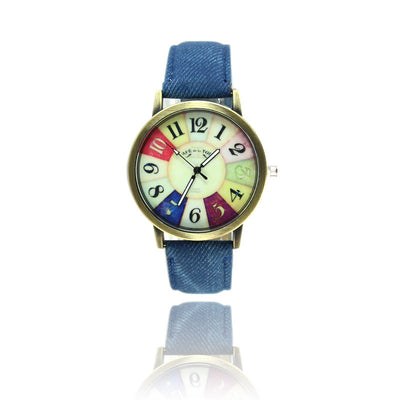 Reloj Denim Vintage Americano con Diseño Graffiti Harajuku - Image 15