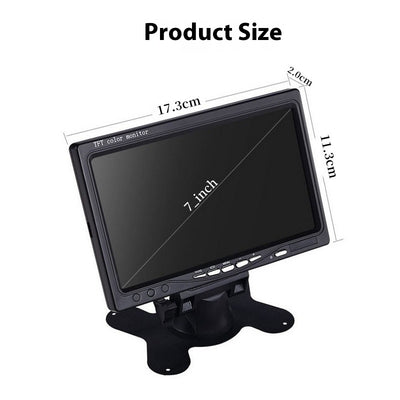 Monitor para Auto 7 Pulgadas - Pantalla Reversible HD - Image 4