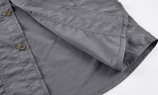 Camisa de Trabajo Casual en Colores Sólidos para Hombre - Image 12