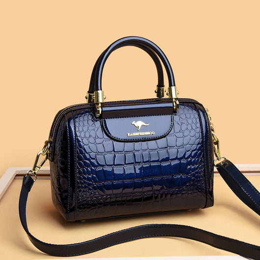 Bolso Bandolera de Cuero Charol Brillante para Mujer - Image 18