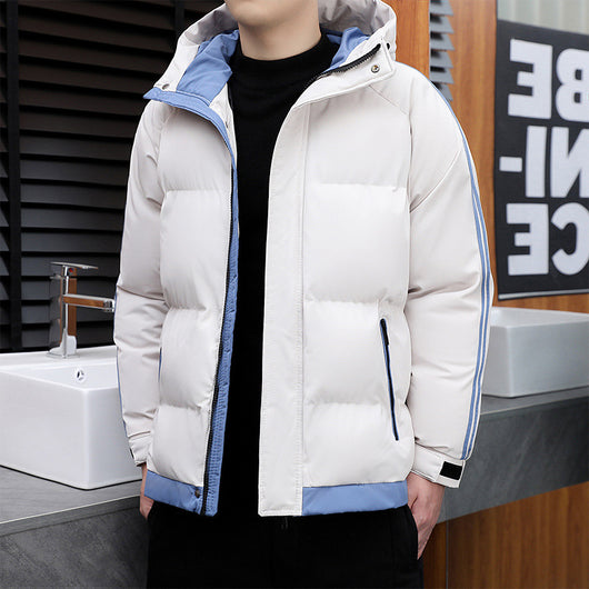 Chaqueta Cálida Acolchada Estilo Coreano con Capucha para Hombre - Image 2