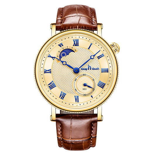 Reloj Deportivo Impermeable Sol Luna Estrella para Hombre - Image 3