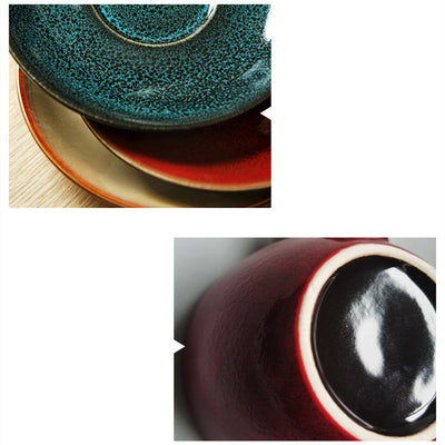 Juego de Taza y Platillo de Cerámica Retro con Personalidad Creativa - Image 15