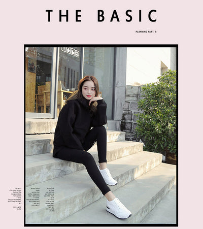 Zapatillas Blancas Casuales Elevadas Estilo Tendencia - Image 11