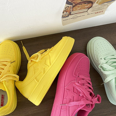 Tenis Casuales para Mujer con Patrón de Estrellas - Versátiles y Cómodos - Image 3
