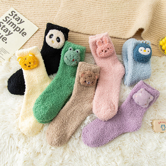 Calcetines Cálidos con Diseño de Animales 3D para Casa y Salidas - Image 20