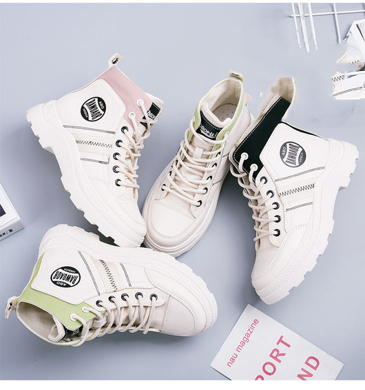 Botas Martin Mujer Estilo Británico Clásico con Suela Reforzada