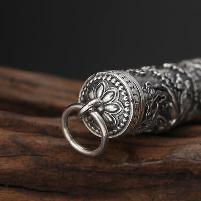 Dije Buda Plata 925 Patrón Dragón Tenglong - Colgante Espiritual Artesanal - Image 3