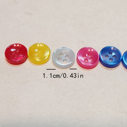 Botón de Resina Perlado Cóncavo de Cuatro Agujeros para Camisas Infantiles - Image 4