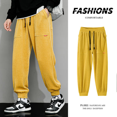 Pantalones de Pana Ancha Talla Grande para Hombre - Estilo Deportivo Casual - Image 10