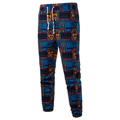 Pantalones de Lino Estampados Talla Grande - Image 10