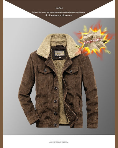 Abrigo Acolchado de Algodón con Forro Polar para Hombre - Image 23