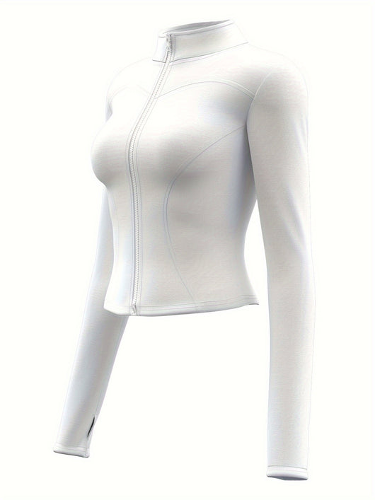Chaqueta Deportiva Ajustada de Alta Elasticidad Transpirable Slim Fit - Image 13