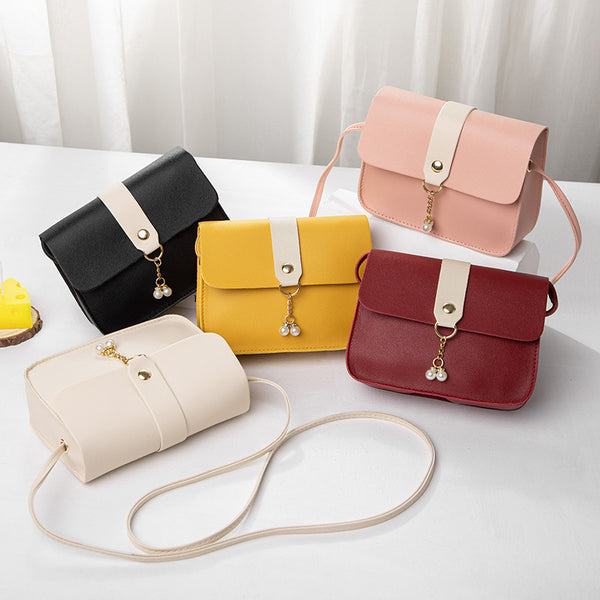 Bolso Cuadrado Pequeño Perla Joker con Contraste