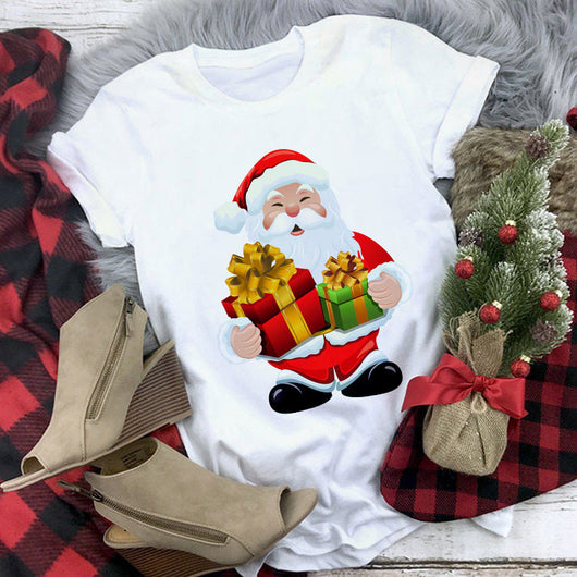 Playera Navideña Estampado Santa Claus - Diseño Casual Unisex - Image 6