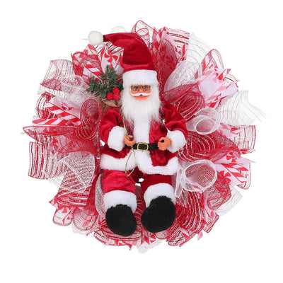 Guirnalda Navideña Roja con Adornos para Decoración de Fiestas - Image 5