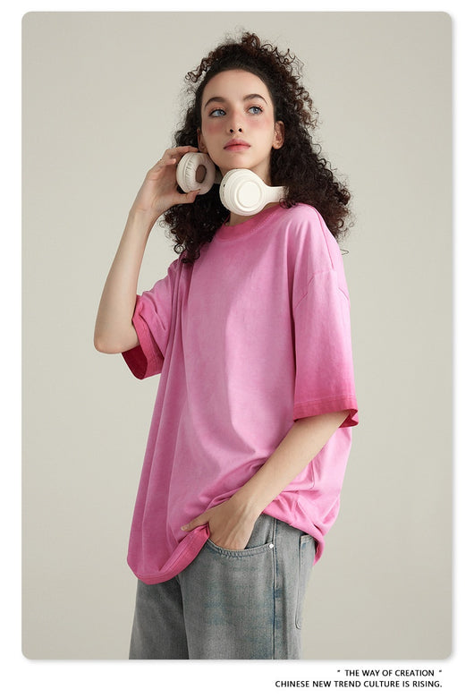Playera Retro Dopamina Cuello Redondo Algodón Manga Corta - Image 48
