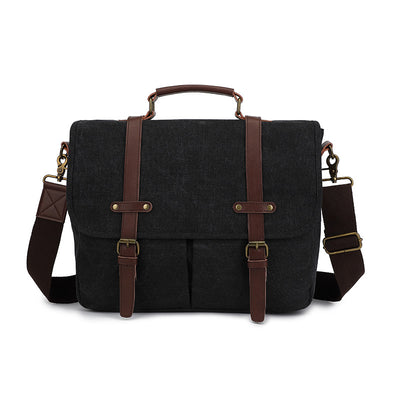 Bolsa de Lona Retro para Hombre - Bandolera de Estilo Vintage - Image 6