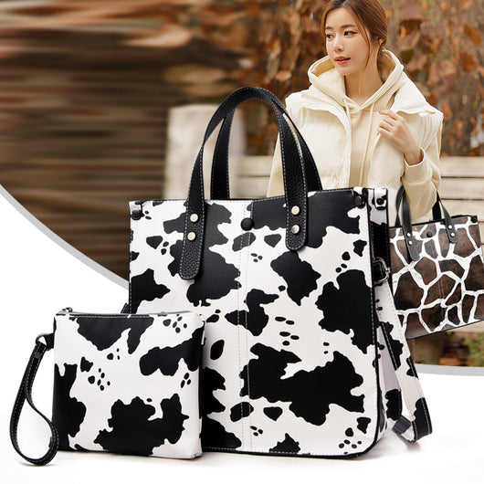 Bolsa Maternidad Estampado Geométrico Leopardo - Set de 2 Piezas - Image 2