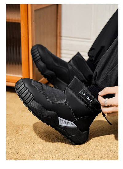 Botas Casuales de Algodón Cálidas para Hombre - Botines Estilo Mid-Top - Image 12