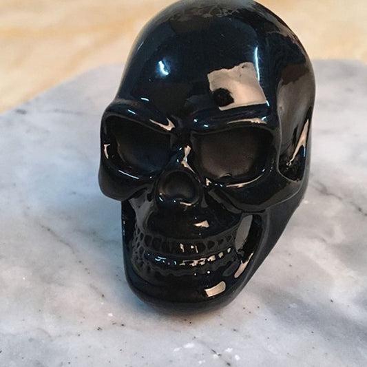 Anillo de Calavera Punk en Aleación para Hombre - Diseño Europeo
