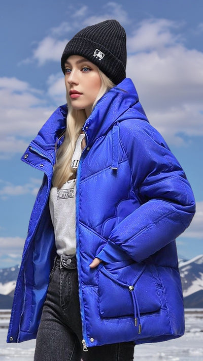 Abrigo Acolchado Coreano Oversize con Relleno de Plumón - Image 16