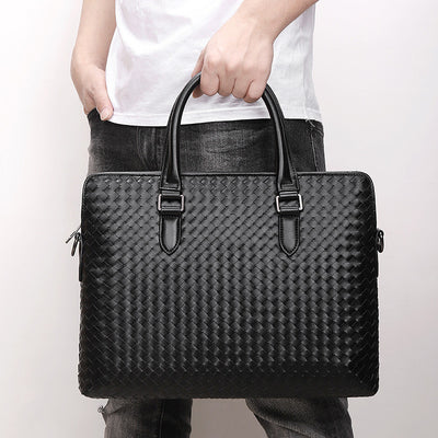 Bolso Tejido Casual Coreano para Hombre - Porta Documentos