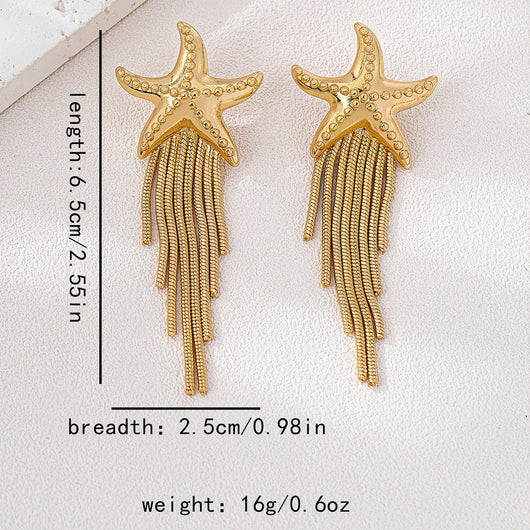 Aretes Estrellas de Mar con Borlas - Estilo Playero Bohemio - Image 6