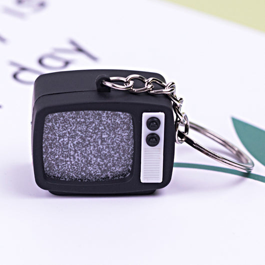 Llavero Miniatura TV Retro Terror Halloween - Accesorio Coleccionable