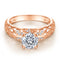 Anillo de Plata Esterlina para Mujer con Diamante Simulado - Diseño Europeo y Americano