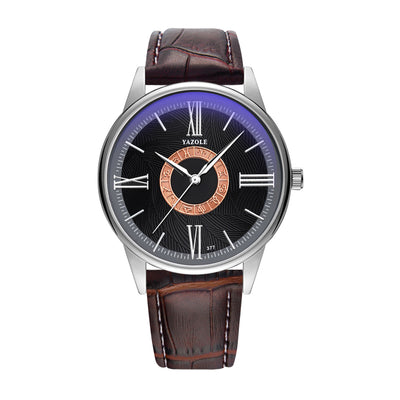 Reloj de Negocios Plateado Hombre Diseño Constelación Cuarzo - Image 3
