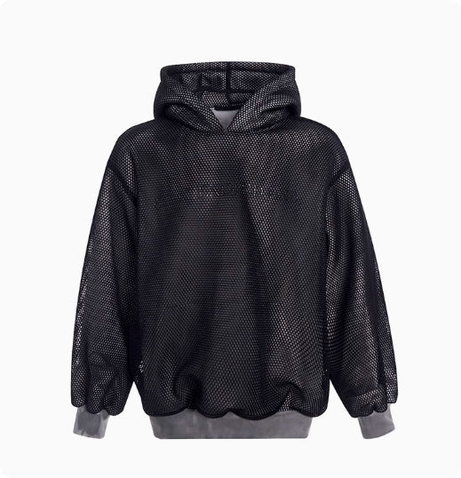 Suéter Hoodie Tejido Calado con Forro Polar para Hombre - Image 7