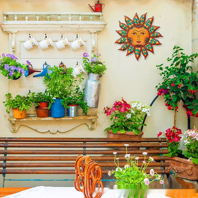 Decoración de Pared Sol de Hierro - Adorno Metálico para Jardín e Interiores - Image 9