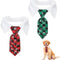 Corbata Navideña Ajustable para Mascotas con Patrón de Copos de Nieve