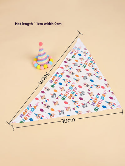 Babero Triangular Estampado con Diseño de Perrito para Cumpleaños - Image 14