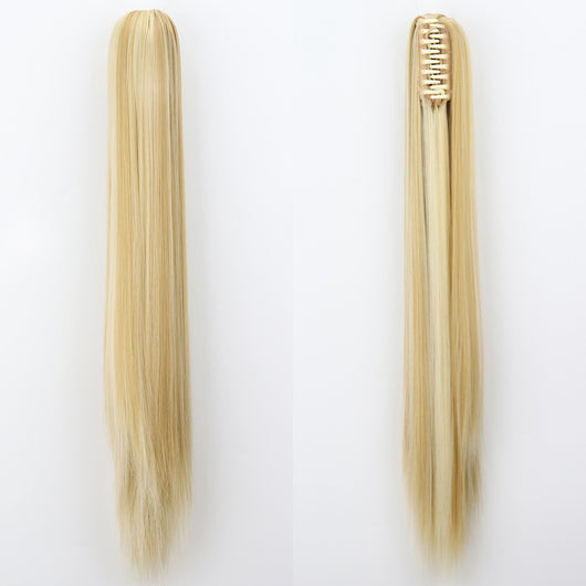 Peluca de Fibra Sintética con Clip Tipo Garra - Cabello Liso y Voluminoso - Image 17