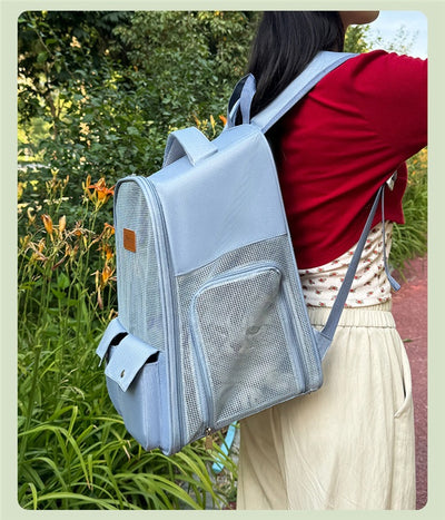 Mochila Transportadora Respirable para Mascotas - Gran Capacidad y Plegable - Image 15