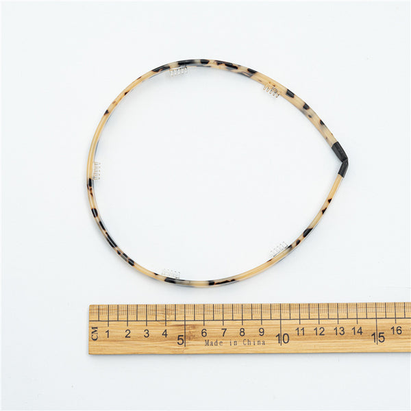 Arco de Cabelo de Acetato Europeu - Estilo Refinado para Mulheres