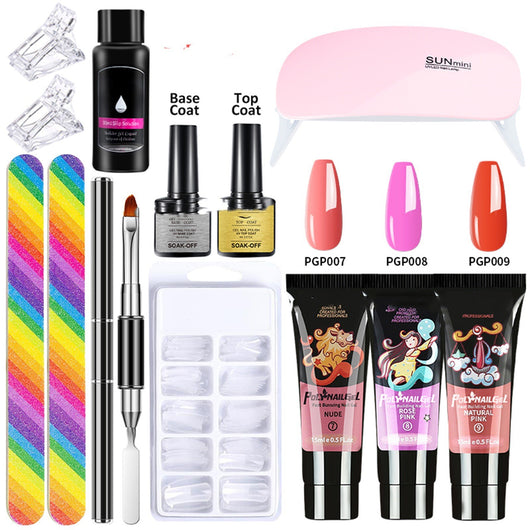 Set de 13 Piezas de Pegamento Cristal para Uñas Extendidas - Image 3