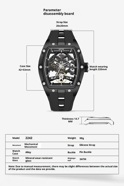 Reloj Mecánico para Hombre con Diseño Esqueletizado - Image 7