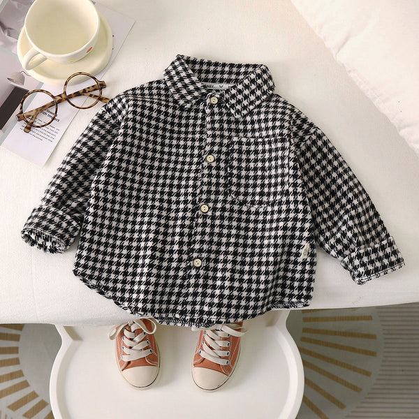Camisa de Cuadros Casual para Niños - Perfecta para Primavera y Otoño