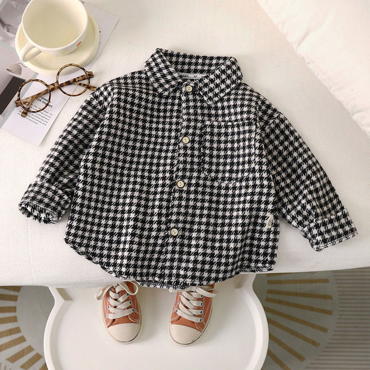 Camisa de Cuadros Casual para Niños - Perfecta para Primavera y Otoño - Image 2