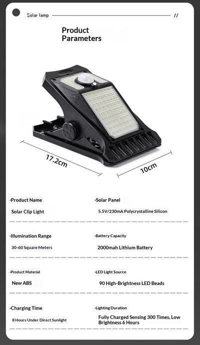 Foco Solar LED con Sensor de Movimiento - Iluminación Inteligente de Alta Potencia - Image 6