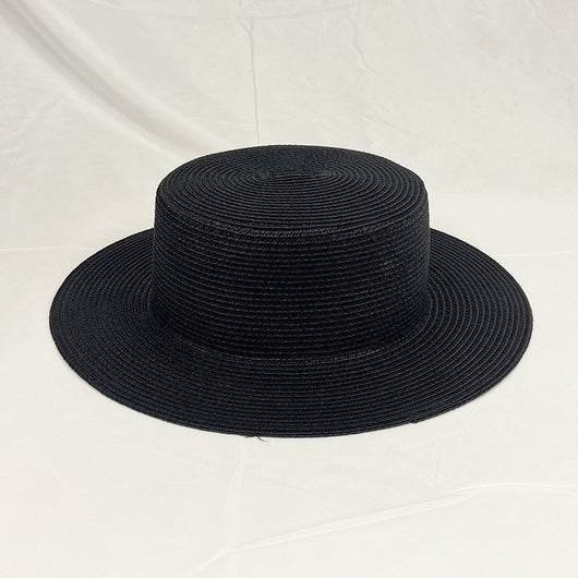 Sombrero de Paja Plano para Mujer con Protección Solar - Image 4